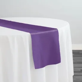 10pcs - Premium Poly (Poplin) Table Runner 14"x108" - Eggplant 1389