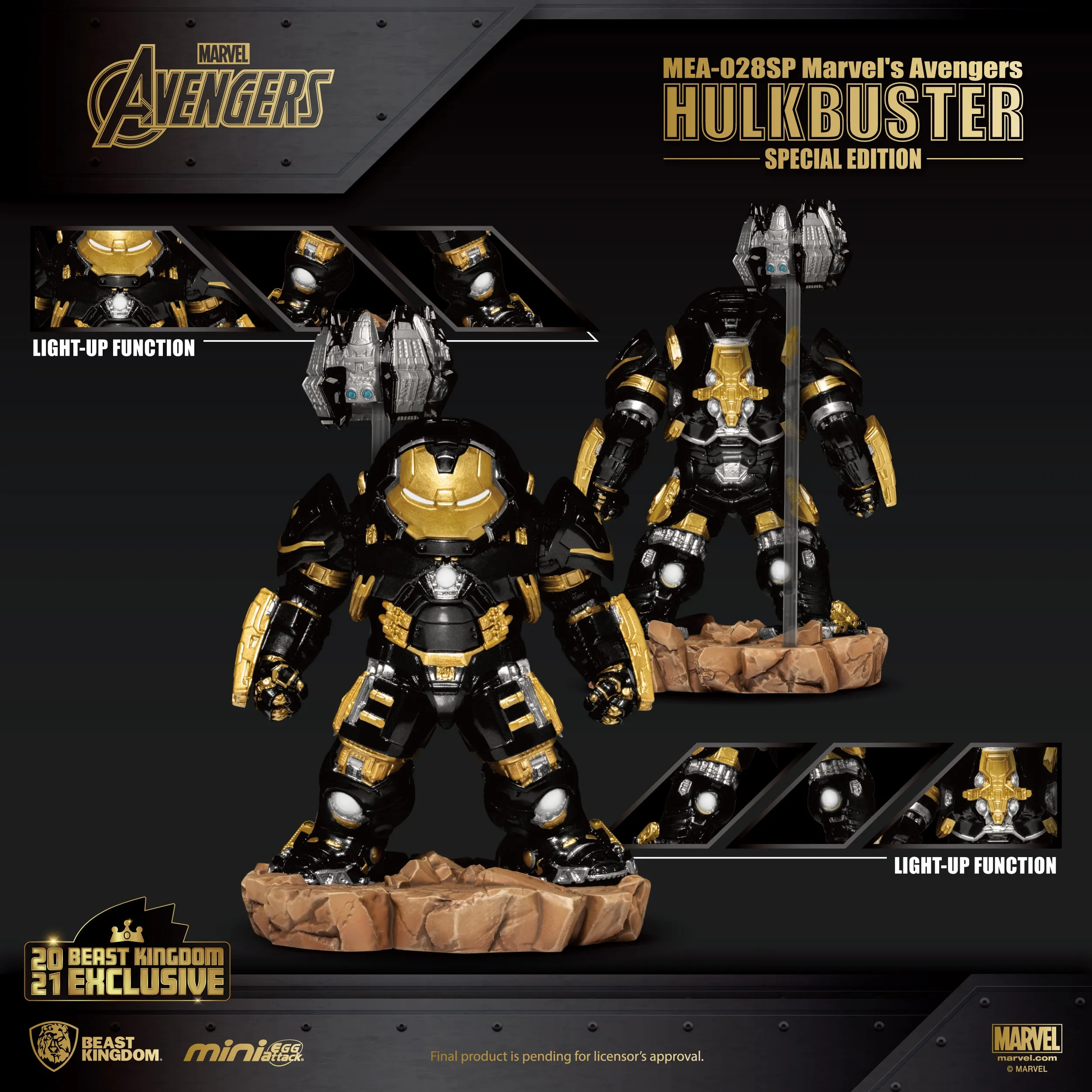 Beast Kingdom MEA-028SP Marvel Avengers: Hulkbuster Special Edition Mini Egg Attack Figure