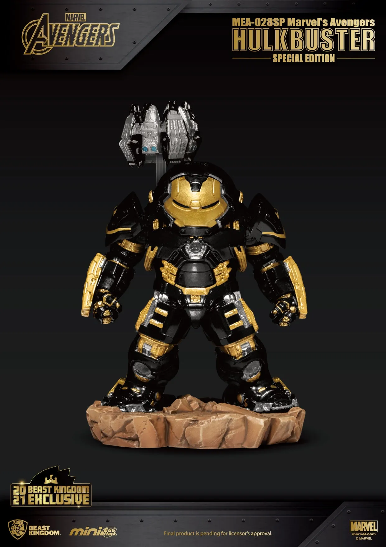 Beast Kingdom MEA-028SP Marvel Avengers: Hulkbuster Special Edition Mini Egg Attack Figure