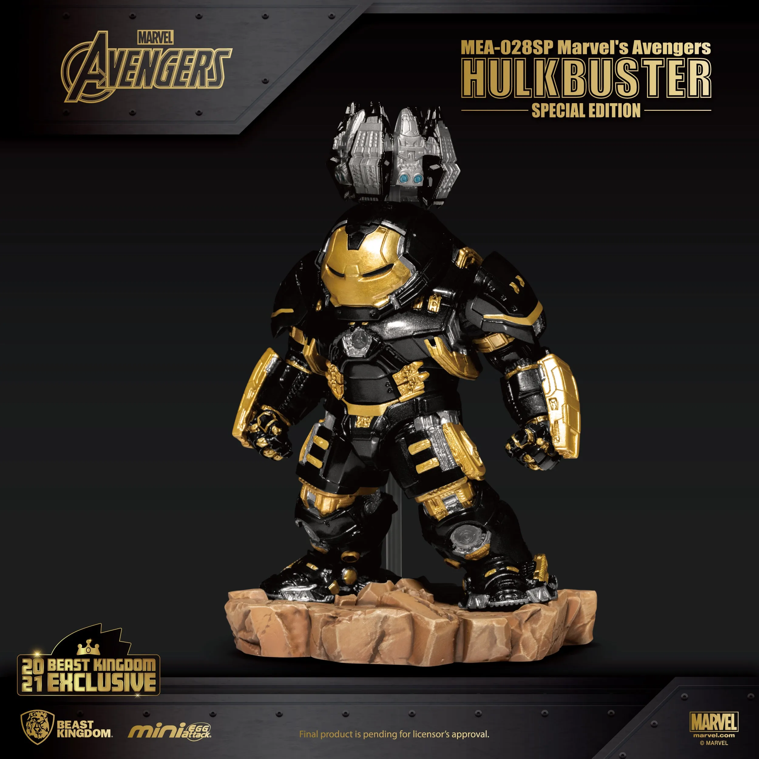 Beast Kingdom MEA-028SP Marvel Avengers: Hulkbuster Special Edition Mini Egg Attack Figure
