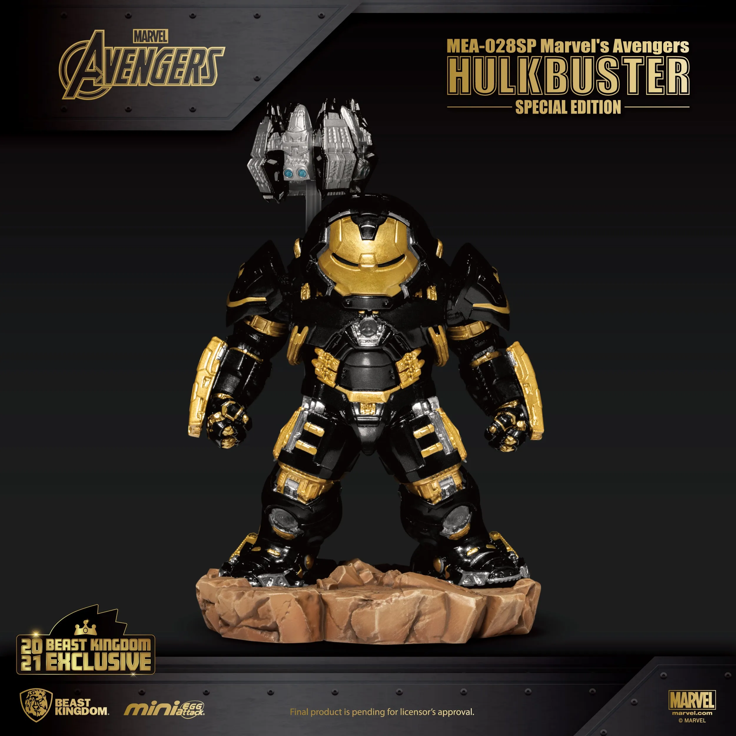 Beast Kingdom MEA-028SP Marvel Avengers: Hulkbuster Special Edition Mini Egg Attack Figure
