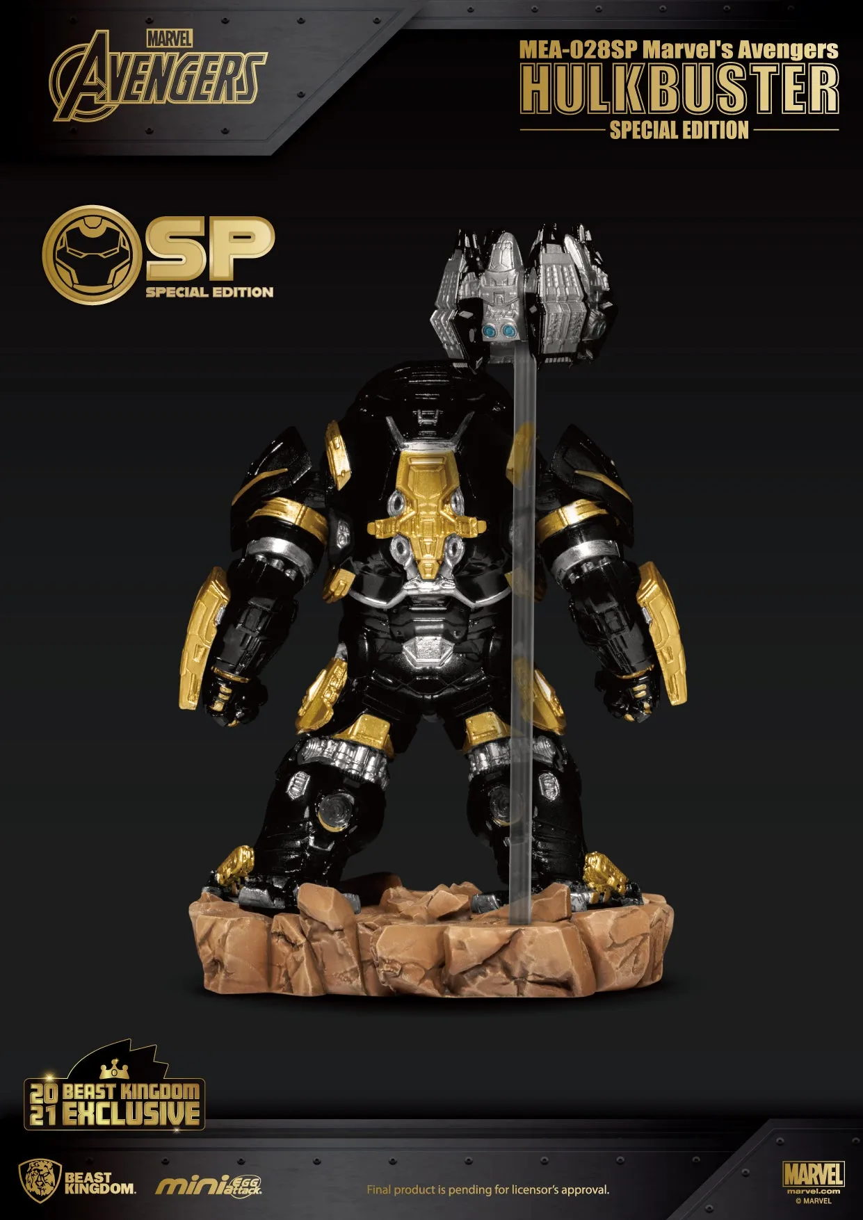 Beast Kingdom MEA-028SP Marvel Avengers: Hulkbuster Special Edition Mini Egg Attack Figure