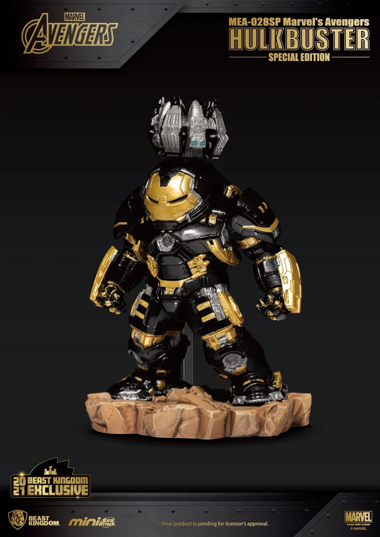 Beast Kingdom MEA-028SP Marvel Avengers: Hulkbuster Special Edition Mini Egg Attack Figure