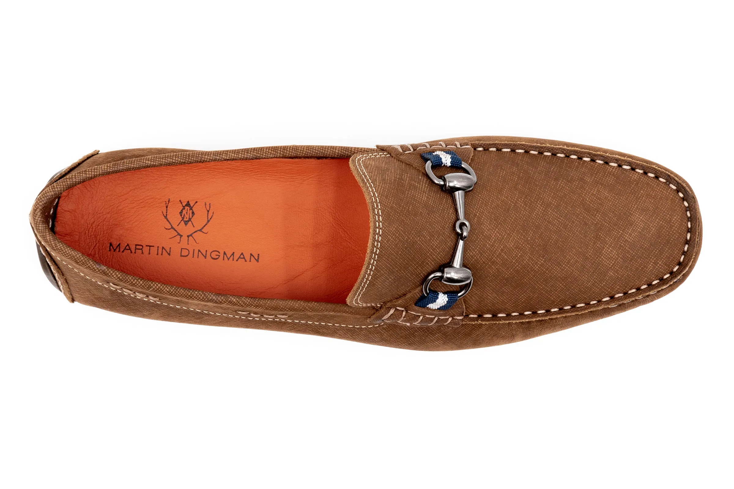 Bermuda Nubuck Horse Bit Loafers - Bark