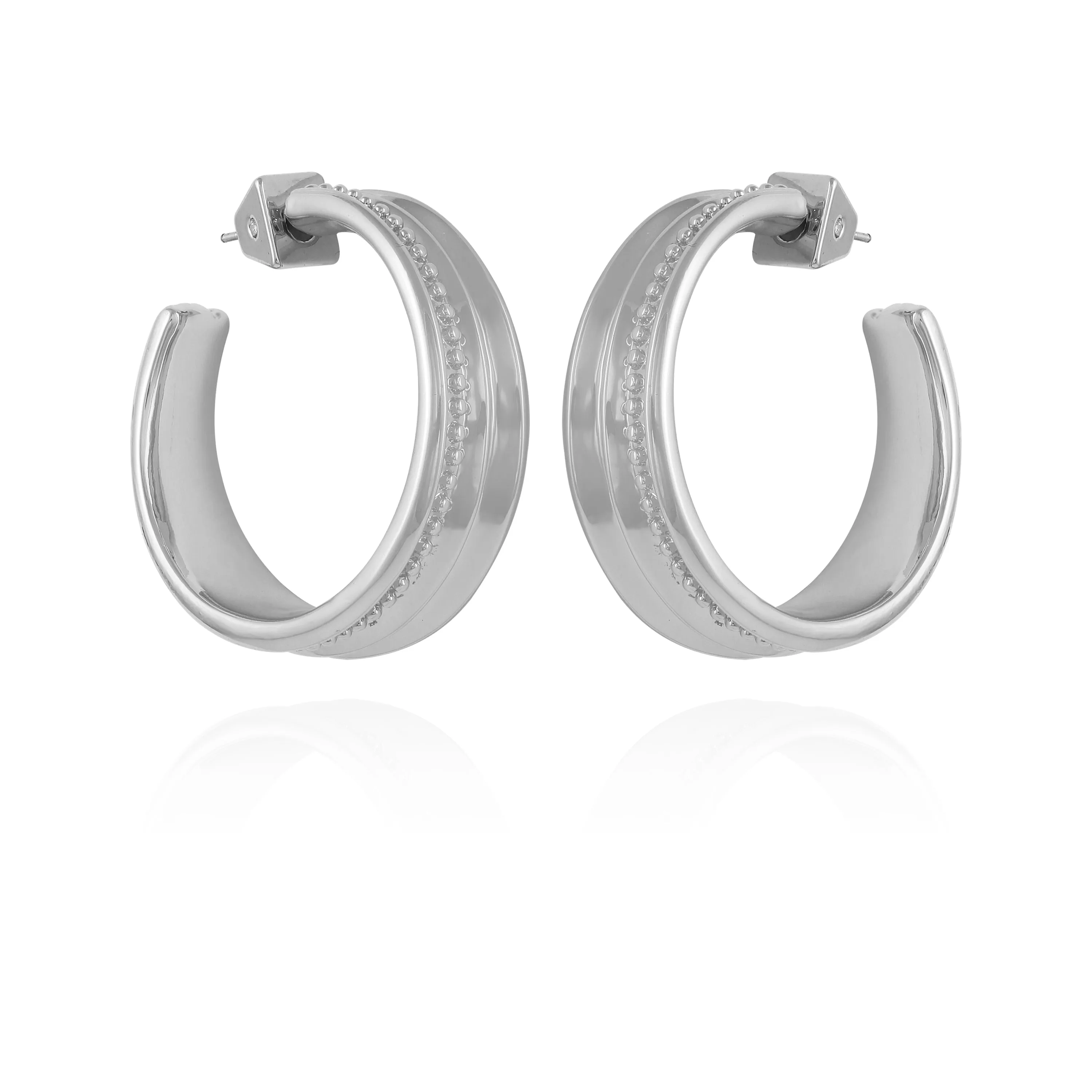 Chunky Open Hoop Earrings