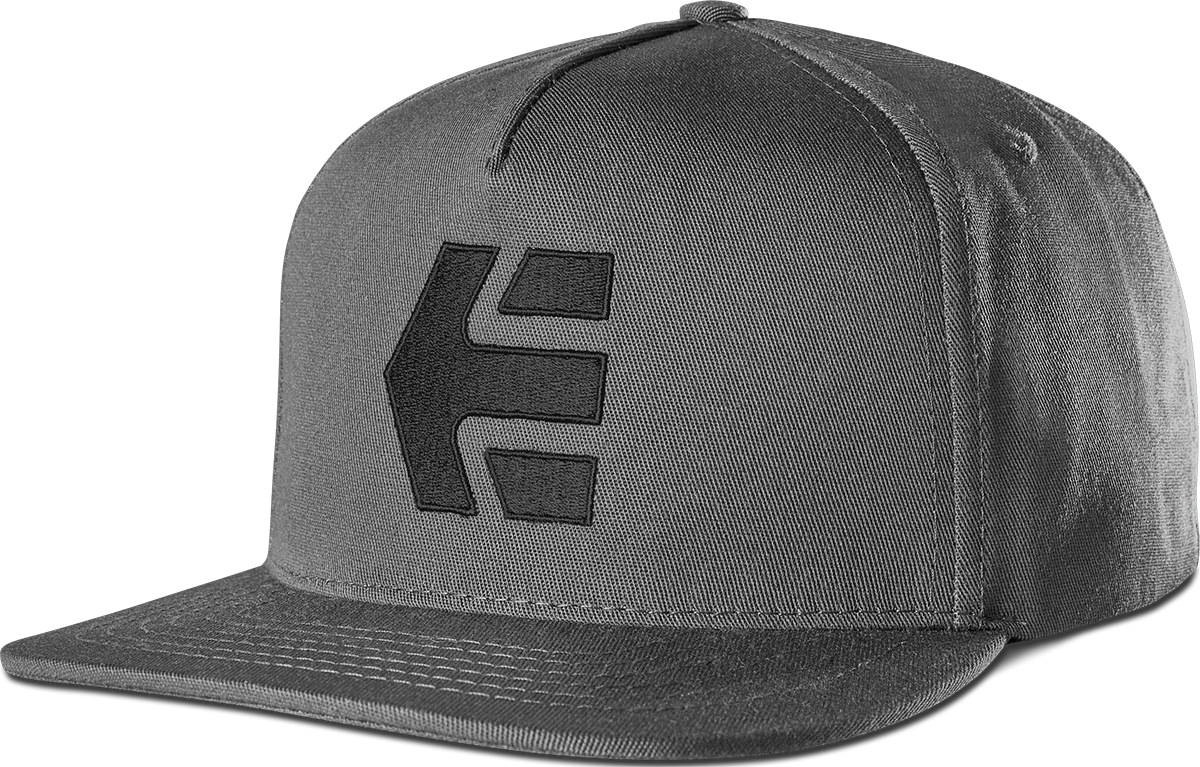 etnies Icon Snapback, Grey Black Black