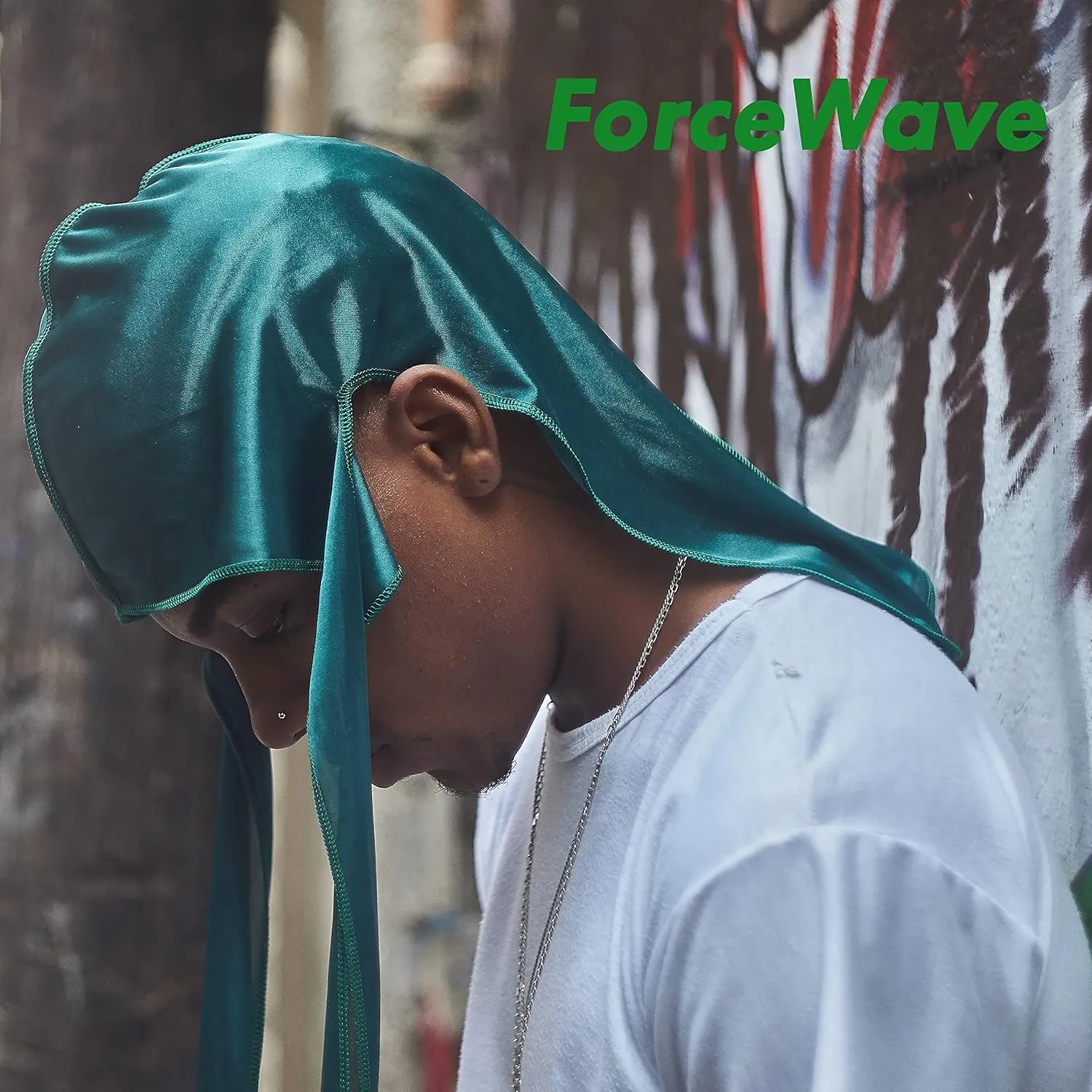 ForceWave 10 Pieces Silky Durags Long Tail for Women Men Satin Durag 360 Wave??Dorag, 10 Pieces
