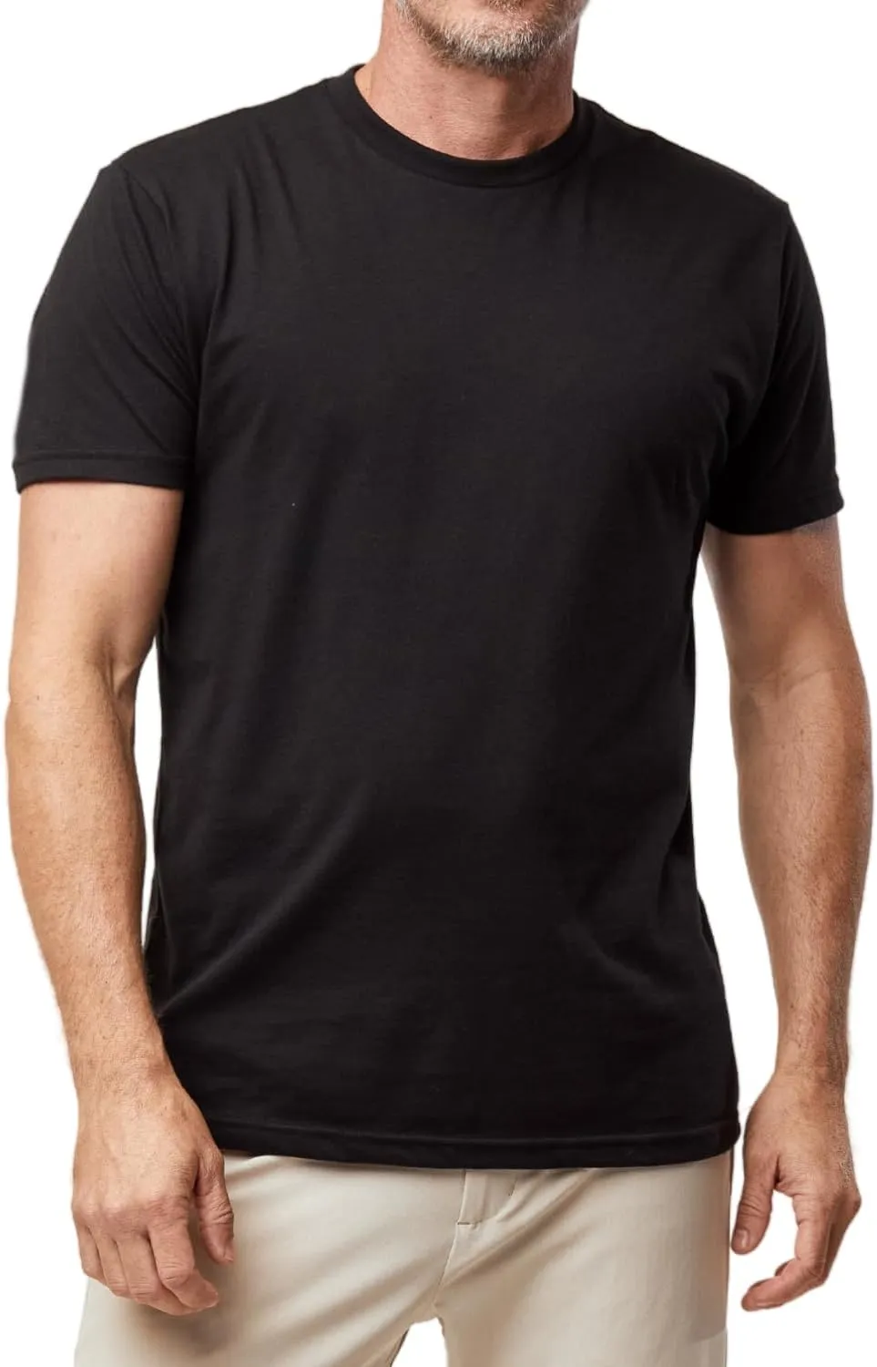 Fresh Clean Threads Crew Neck T-Shirt - Pre Shrunk Soft Fitted Premium Tee - Men??s T- Cotton Poly