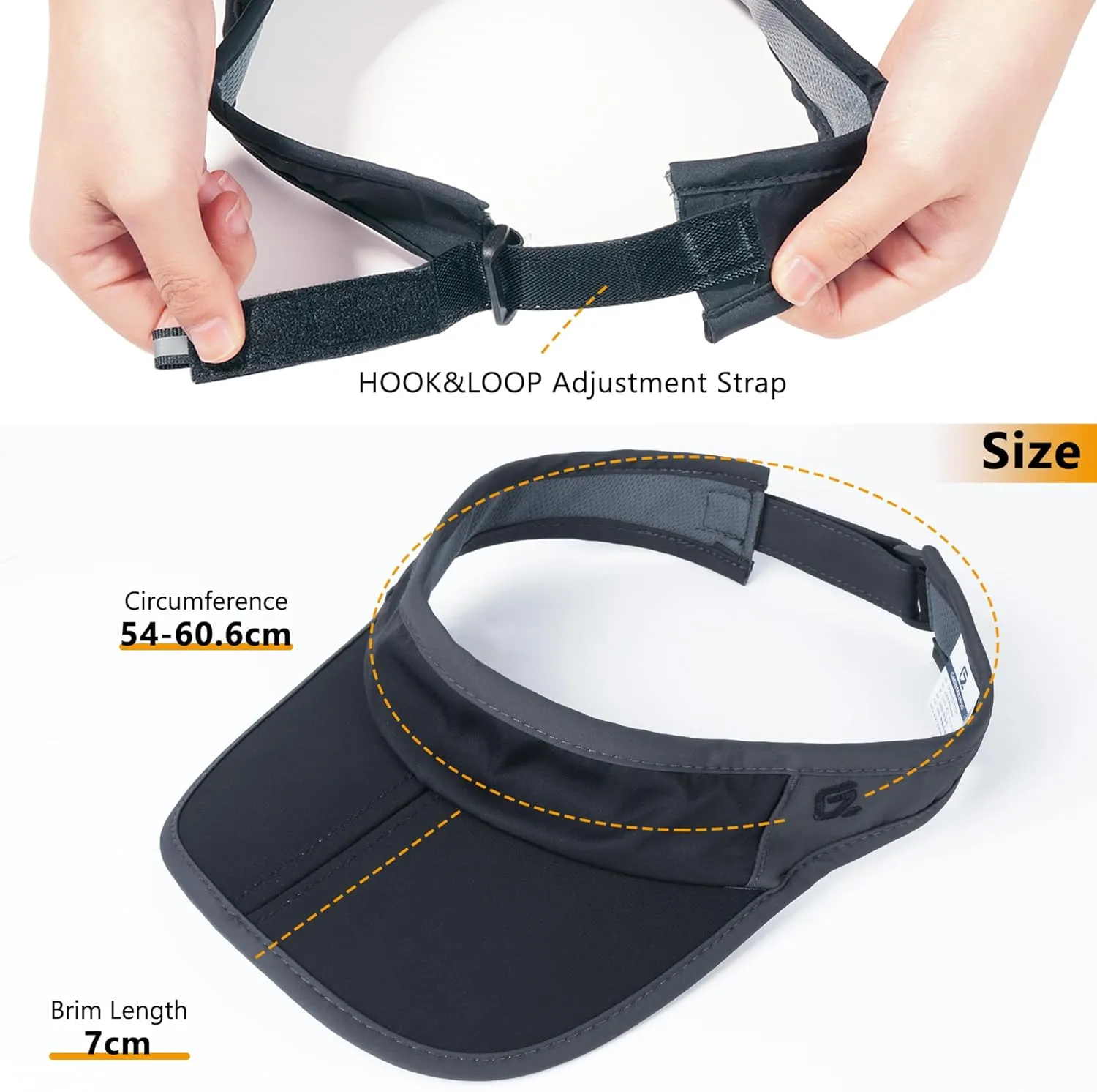 GADIEMKENSD Foldable Sun Visor Hat UPF 50  Lightweight Adjustable