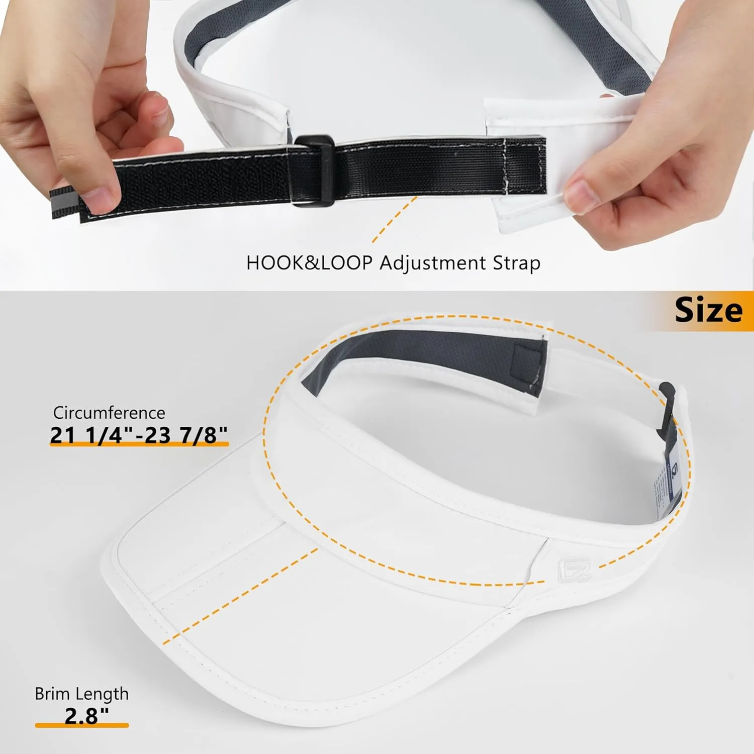 GADIEMKENSD Foldable Sun Visor Hat UPF 50  Lightweight Adjustable