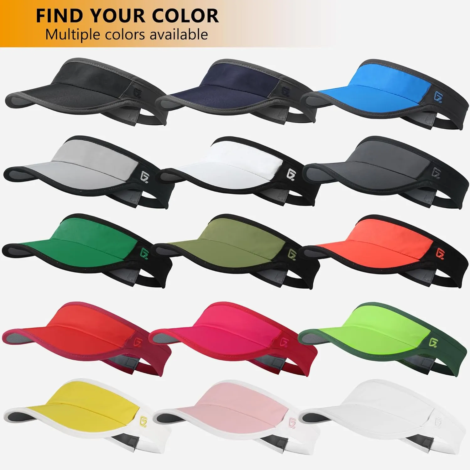GADIEMKENSD Foldable Sun Visor Hat UPF 50  Lightweight Adjustable