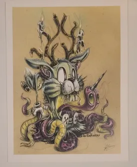 Hold Your Tongue Giclee Print by Brandon Sopinsky