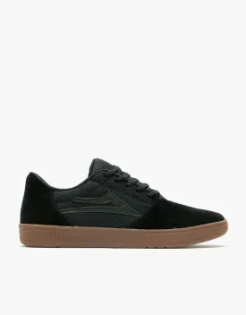 Lakai Brighton Skate Shoes - Black/Gum Suede