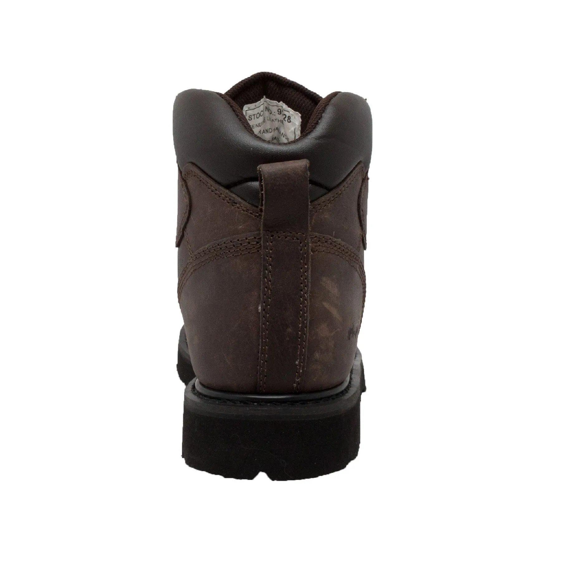 Men's 6" Steel Toe Work Boot Brown - 9328
