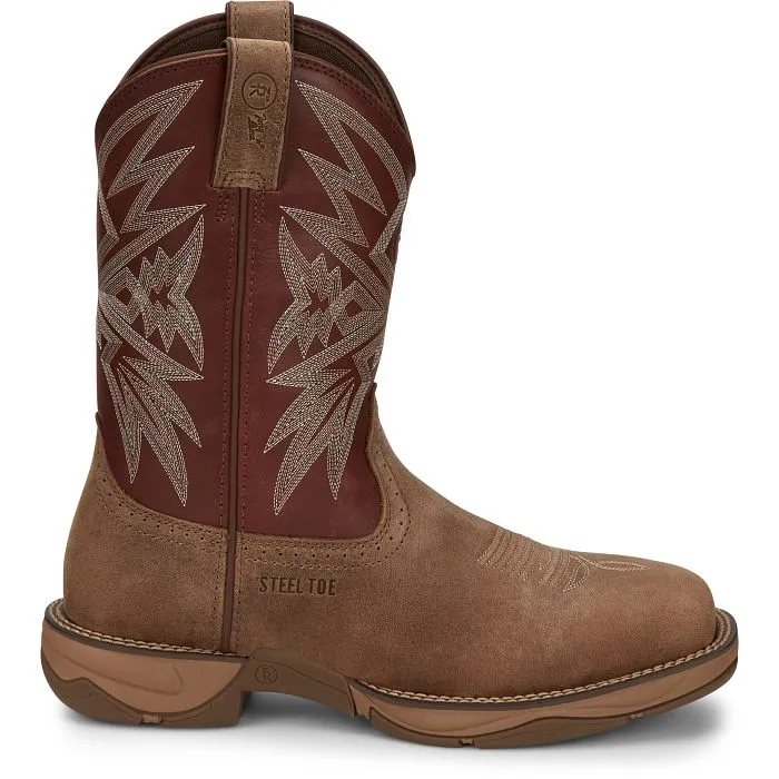 Tony Lama Bartlett Square Toe Light Tan 11" Work Boot RR3359